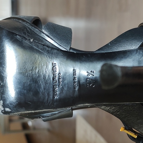 Yves Saint Laurent Tribute Leather Platform Sandal - Picture 11 of 14